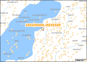 map of Gash Imām Ali Mehesar