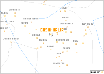 map of Gashkhalīr