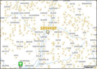 map of Gāshkor