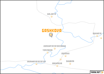 map of Gashkova