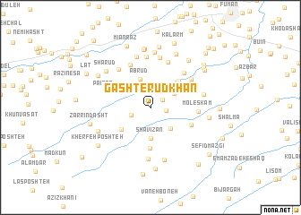 map of Gasht-e Rūdkhān