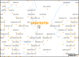 map of Gashtevtsi