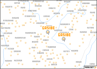 map of Gasibe