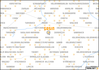 map of Gąsin