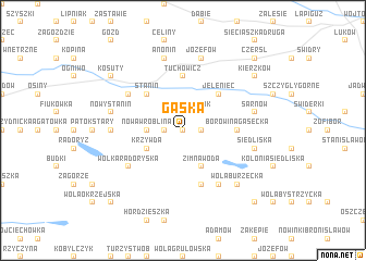 map of Gąska