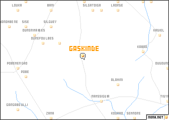 map of Gaskindé