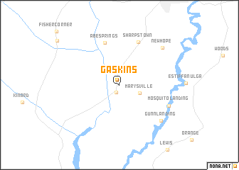 map of Gaskins