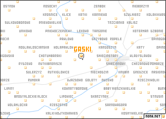 map of Gąski