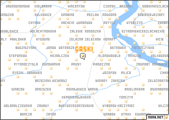 map of Gąski