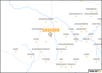 map of Gaskora