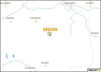 map of Gąsków