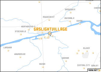 map of Gaslight Village