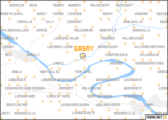 map of Gasny