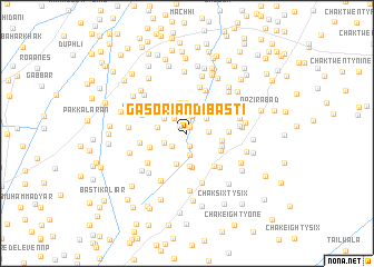 map of Gasoriān di Basti