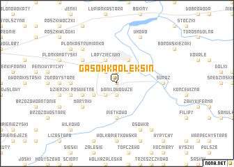 map of Gąsówka Oleksin