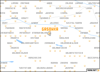 map of Gąsówka