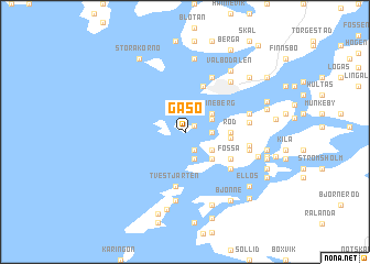 map of Gåsö