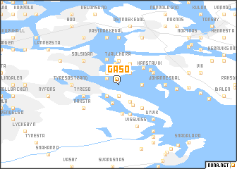 map of Gåsö