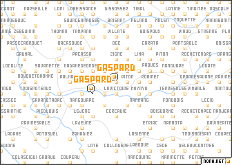 map of Gaspard