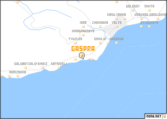 map of Gaspra