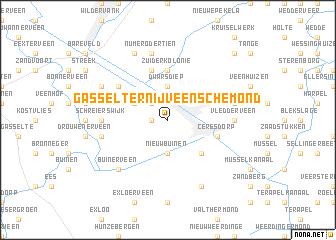 map of Gasselternijveenschemond