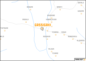 map of Gassi Gaki