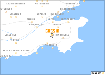 map of Gassin