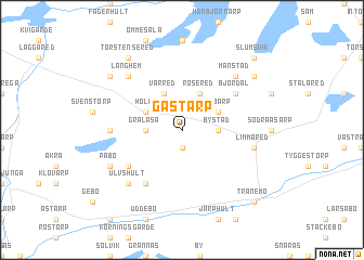 map of Gästarp