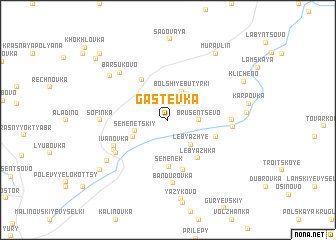 map of Gastëvka