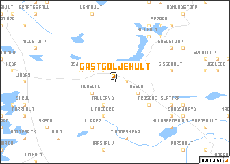 map of Gastgöljehult