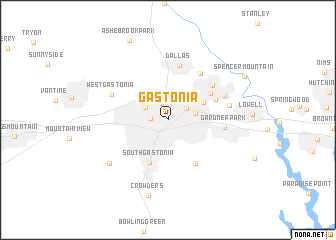 map of Gastonia