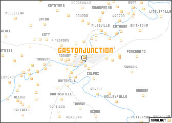 map of Gaston Junction