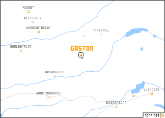 map of Gaston