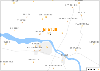 map of Gaston
