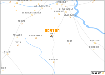 map of Gaston