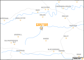 map of Gaston