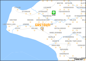 map of Gastoúni