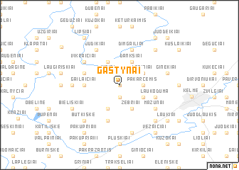 map of Gaštynai