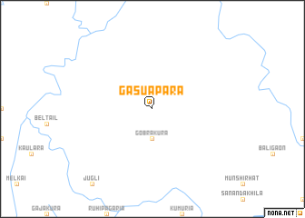 map of Gāsuāpāra