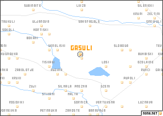 map of Gasuļi