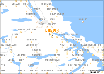 map of Gåsvik