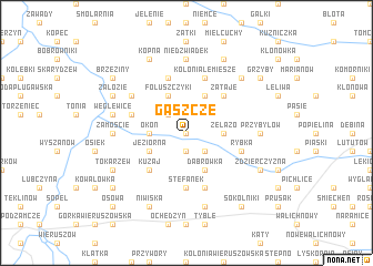 map of Gąszcze