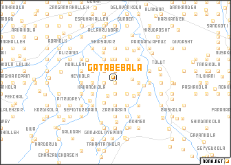 map of Gatāb-e Bālā