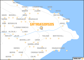 map of Gata de Gorgos