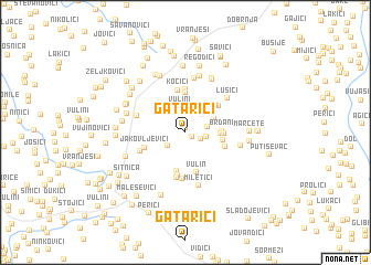 map of Gatarići