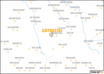 map of Gataučiai