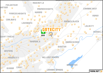 map of Gate City