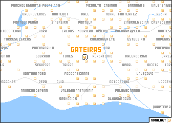 map of Gateiras