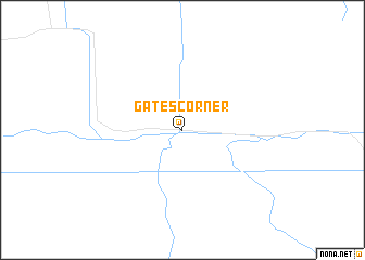 map of Gates Corner