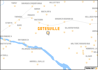 map of Gatesville